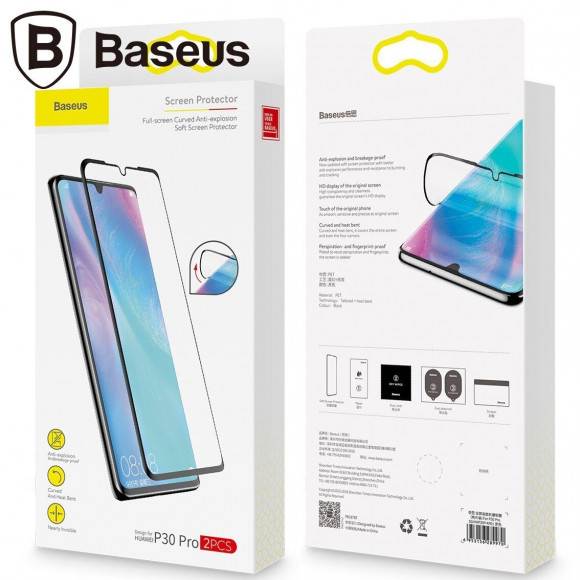 Защитная пленка Full Size Baseus для Huawei P30 Pro (2шт.)