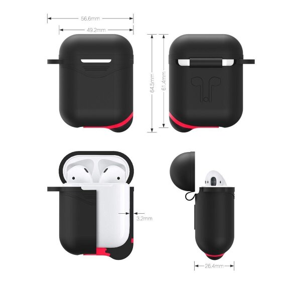 Силиконовый чехол для Apple AirPods (Luminous - синий) Силиконовый чехол для Apple AirPods (Luminous - синий)