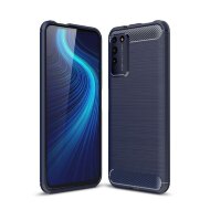 Чехол-накладка Carbon Fibre для Honor X10 (темно-синий) Чехол-накладка Carbon Fibre для Honor X10 (темно-синий)