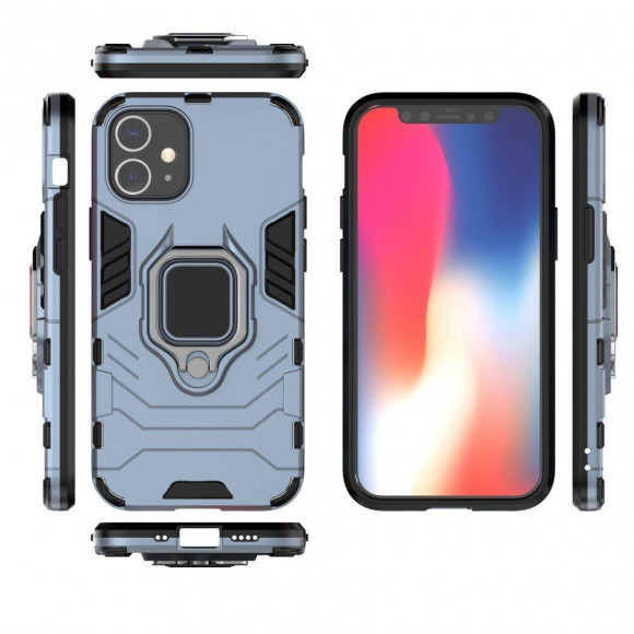 Чехол Armor Ring Holder для iPhone 12 mini (темно-синий) Чехол Armor Ring Holder для iPhone 12 mini (темно-синий)