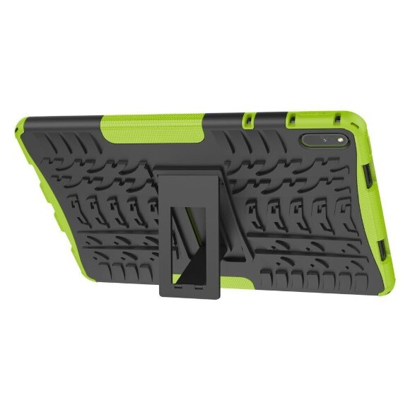 Чехол Hybrid Armor для HUAWEI MatePad 11 / MatePad C7 (черный + зеленый) Чехол Hybrid Armor для HUAWEI MatePad 11 / MatePad C7 (черный + зеленый)