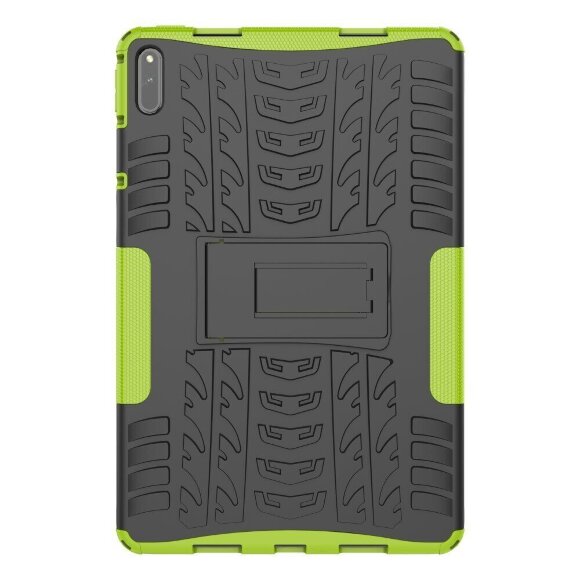 Чехол Hybrid Armor для HUAWEI MatePad 11 / MatePad C7 (черный + зеленый) Чехол Hybrid Armor для HUAWEI MatePad 11 / MatePad C7 (черный + зеленый)