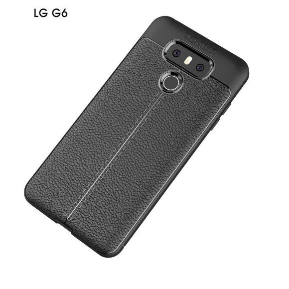 Чехол-накладка Litchi Grain для LG G6 (черный) Чехол-накладка Litchi Grain для LG G6 (черный)