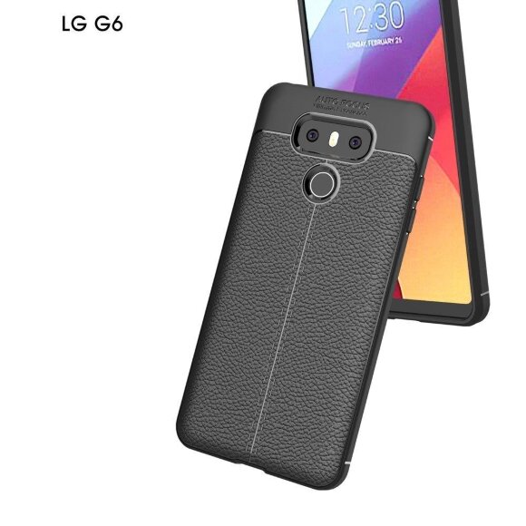 Чехол-накладка Litchi Grain для LG G6 (черный) Чехол-накладка Litchi Grain для LG G6 (черный)