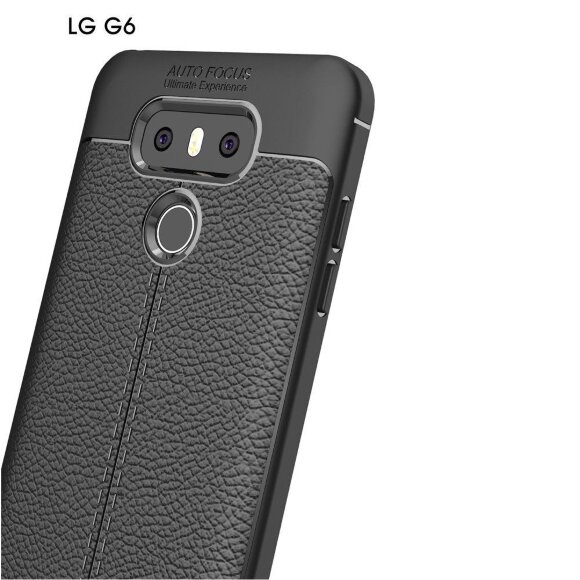 Чехол-накладка Litchi Grain для LG G6 (черный) Чехол-накладка Litchi Grain для LG G6 (черный)