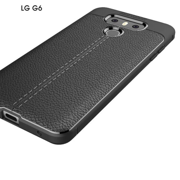 Чехол-накладка Litchi Grain для LG G6 (черный) Чехол-накладка Litchi Grain для LG G6 (черный)