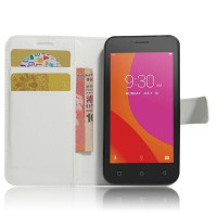 Чехол с визитницей для Lenovo A Plus (A1010) (белый)