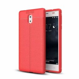 Чехол-накладка Litchi Grain для Nokia 3 (красный)