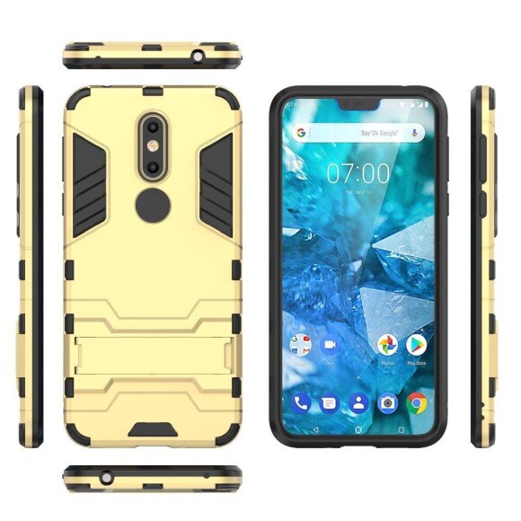 Чехол Duty Armor для Nokia 7.1 (золотой) Чехол Duty Armor для Nokia 7.1 (золотой)