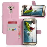 Чехол с визитницей для ASUS Zenfone 3 ZE552KL (розовый)