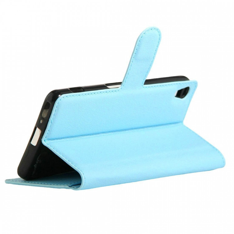 Чехол с визитницей для Sony Xperia XA (голубой)