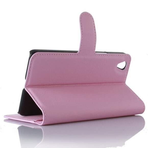 Чехол с визитницей для OnePlus X (розовый)