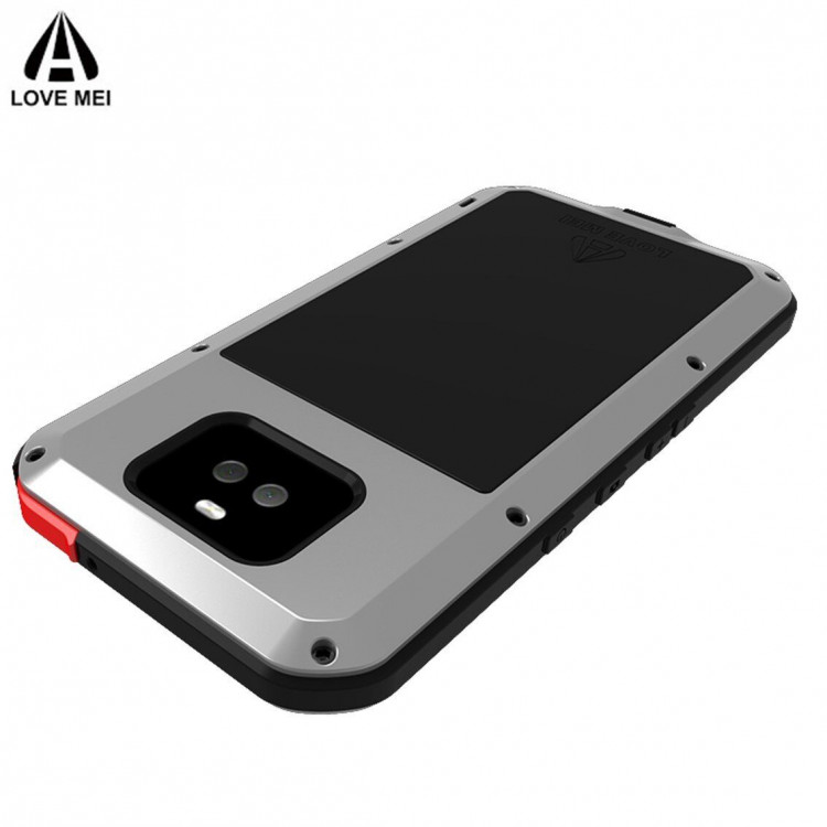 Гибридный чехол LOVE MEI для Sony Xperia 10 (серебряный)