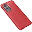 Чехол-накладка Litchi Grain для OnePlus 9 (красный)