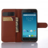 Чехол-книжка с визитницей для ZTE Blade X7 / V6 (коричневый)