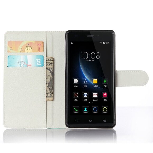 Чехол с визитницей для DOOGEE X5 / X5 Pro (белый) Чехол с визитницей для DOOGEE X5 / X5 Pro (белый)