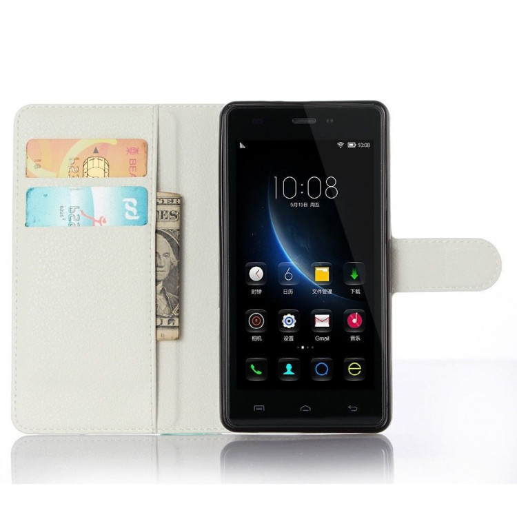 Чехол с визитницей для DOOGEE X5 / X5 Pro (белый)