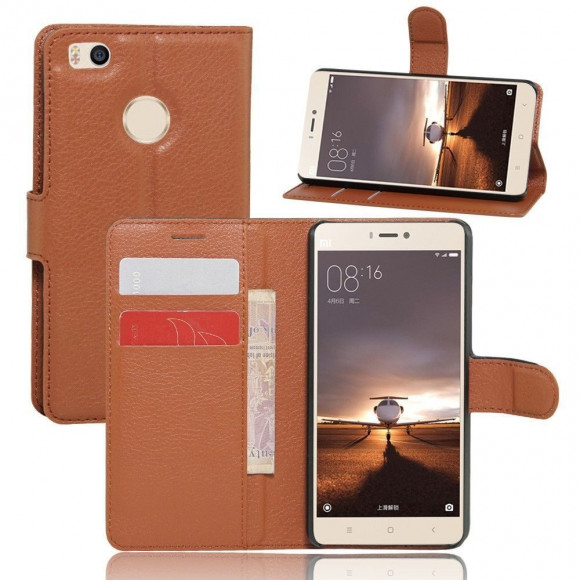 Чехол с визитницей для Xiaomi Mi4s (коричневый) Чехол с визитницей для Xiaomi Mi4s (коричневый)