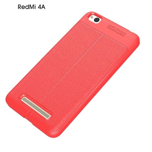 Чехол-накладка Litchi Grain для Xiaomi Redmi 4A (красный) Чехол-накладка Litchi Grain для Xiaomi Redmi 4A (красный)