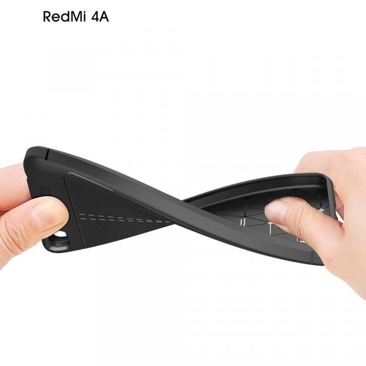 Чехол-накладка Litchi Grain для Xiaomi Redmi 4A (красный)