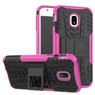 Чехол Hybrid Armor для Samsung Galaxy J3 2017 (черный + розовый) Чехол Hybrid Armor для Samsung Galaxy J3 2017 (черный + розовый)