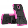 Чехол Hybrid Armor для Samsung Galaxy J3 2017 (черный + розовый)