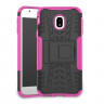 Чехол Hybrid Armor для Samsung Galaxy J3 2017 (черный + розовый)