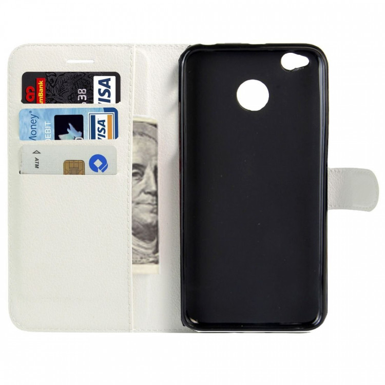 Чехол с визитницей для Xiaomi Redmi 4X (белый)