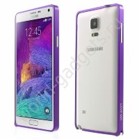 Металлический бампер LOVE MEI для Samsung Galaxy Note 4 (фиолетовый)