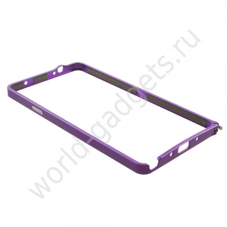 Металлический бампер LOVE MEI для Samsung Galaxy Note 4 (фиолетовый)