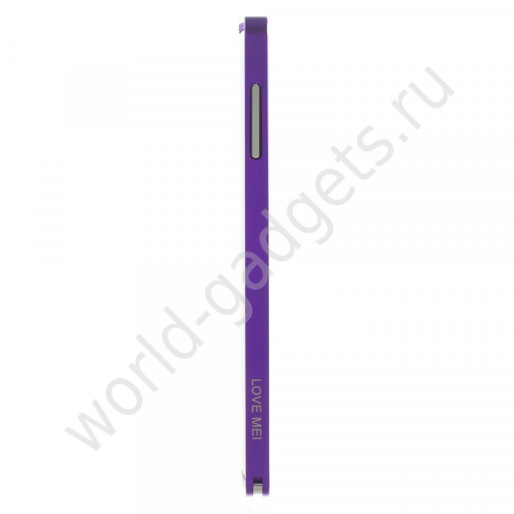 Металлический бампер LOVE MEI для Samsung Galaxy Note 4 (фиолетовый)