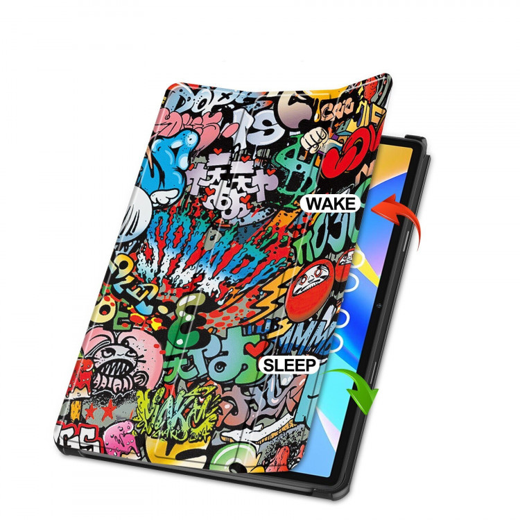 Чехол Smart Case для Teclast M40 Plus, Teclast P40HD, Teclast P30S (Graffiti)