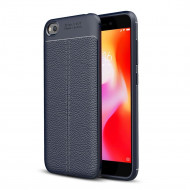 Чехол-накладка Litchi Grain для Xiaomi Redmi Go (темно-синий) Чехол-накладка Litchi Grain для Xiaomi Redmi Go (темно-синий)