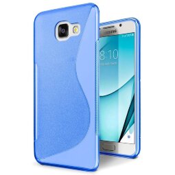 Нескользящий чехол для Samsung Galaxy A3 (2017) SM-A320F (голубой)