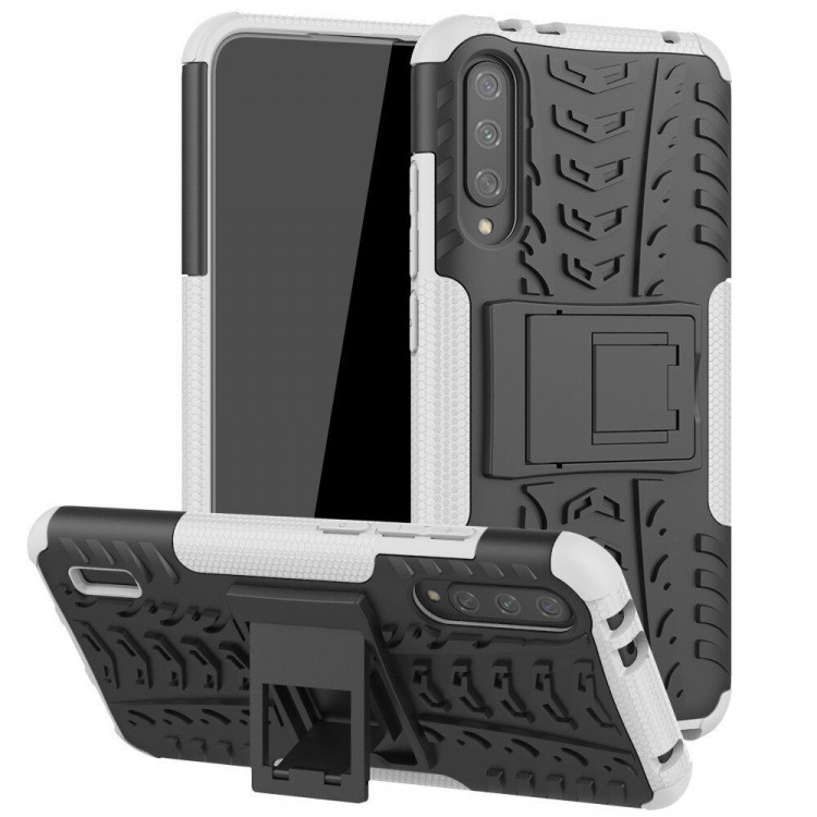 Чехол Hybrid Armor для Xiaomi Mi CC9e / Xiaomi Mi A3 (черный + белый)