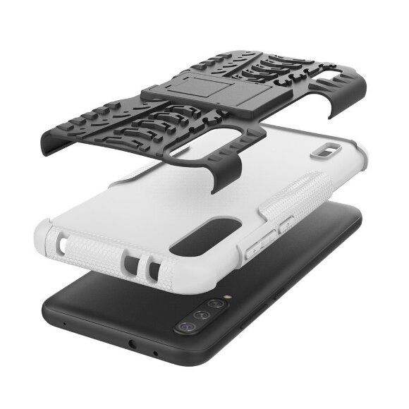Чехол Hybrid Armor для Xiaomi Mi CC9e / Xiaomi Mi A3 (черный + белый) Чехол Hybrid Armor для Xiaomi Mi CC9e / Xiaomi Mi A3 (черный + белый)