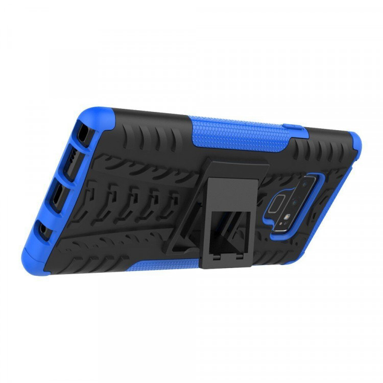 Чехол Hybrid Armor для Samsung Galaxy Note 9 (черный + голубой)