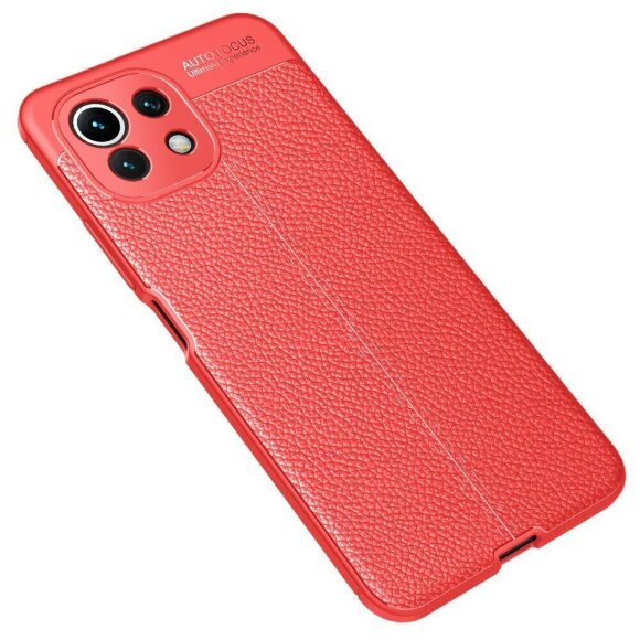 Чехол-накладка Litchi Grain для Xiaomi Mi 11 Lite / Xiaomi Mi 11 Lite 5G (красный) Чехол-накладка Litchi Grain для Xiaomi Mi 11 Lite / Xiaomi Mi 11 Lite 5G (красный)