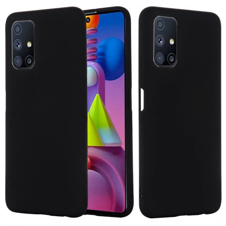Силиконовый чехол Mobile Shell для Samsung Galaxy M51 (черный)