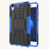 Чехол Hybrid Armor для Huawei Y6 II (черный + голубой)