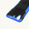 Чехол Hybrid Armor для Huawei Y6 II (черный + голубой)