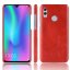 Кожаная накладка-чехол для Huawei Y7 (2019) / Y7 Prime (2019) (красный)