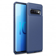 Чехол-накладка Resistant Carbon для Samsung Galaxy S10 (темно-синий) Чехол-накладка Resistant Carbon для Samsung Galaxy S10 (темно-синий)
