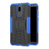 Чехол Hybrid Armor для Huawei Mate 10 Lite / Nova 2i (черный + голубой)