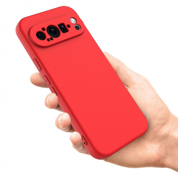 Силиконовый чехол Mobile Shell для Google Pixel 9 Pro (красный)