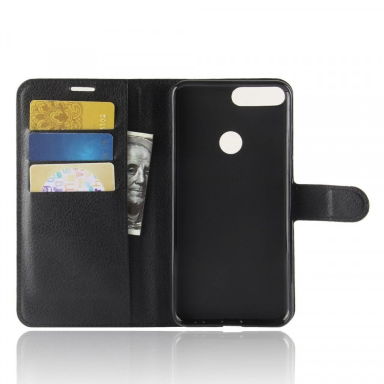 Чехол с визитницей для Huawei Honor 7C Pro / Enjoy 8 (черный)