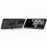 Чехол Armor Ring Holder для Samsung Galaxy S21 Ultra (черный)