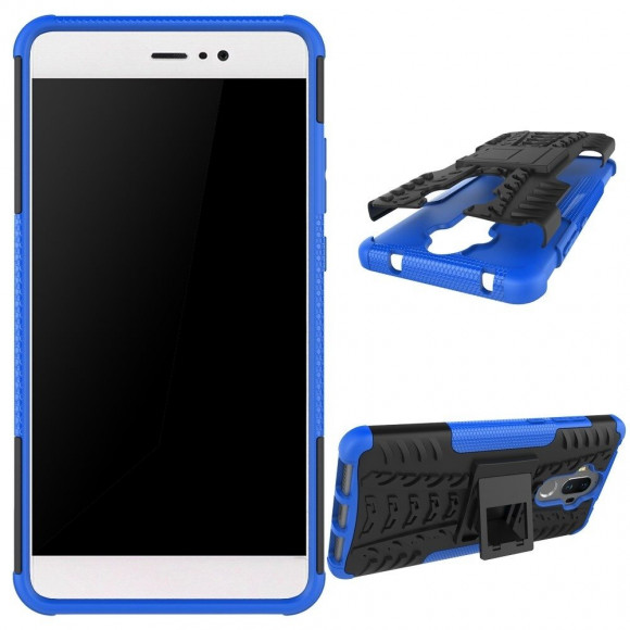 Чехол Hybrid Armor для Huawei Mate 9 (черный + голубой) Чехол Hybrid Armor для Huawei Mate 9 (черный + голубой)
