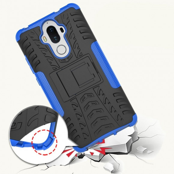 Чехол Hybrid Armor для Huawei Mate 9 (черный + голубой) Чехол Hybrid Armor для Huawei Mate 9 (черный + голубой)