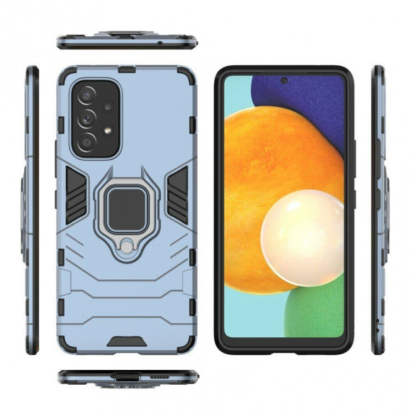 Чехол Armor Ring Holder для Samsung Galaxy A53 5G (темно-синий)